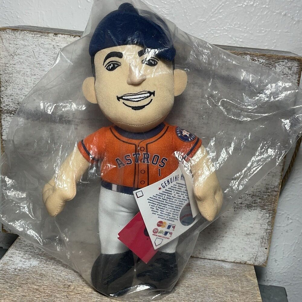 MLB Houston Astros Carlos Correa #1 Baseball Player Plush Figure 11" FOCO New